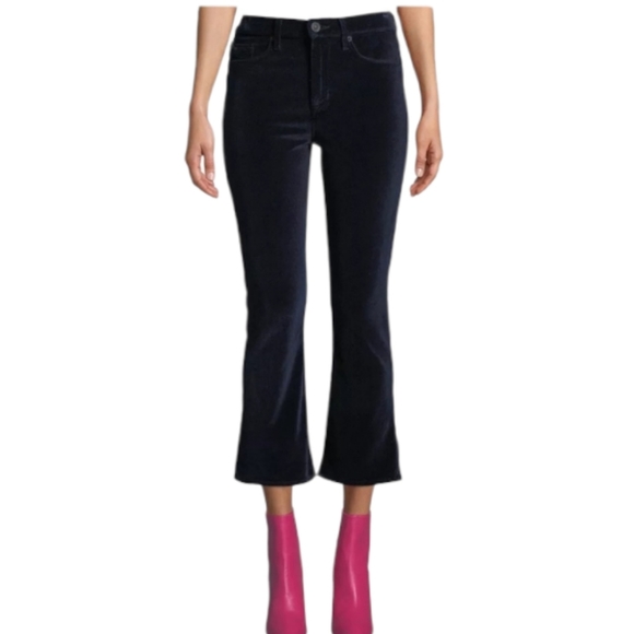 HUDSON Velour Jean High Rise Brix Cropped Boot 26